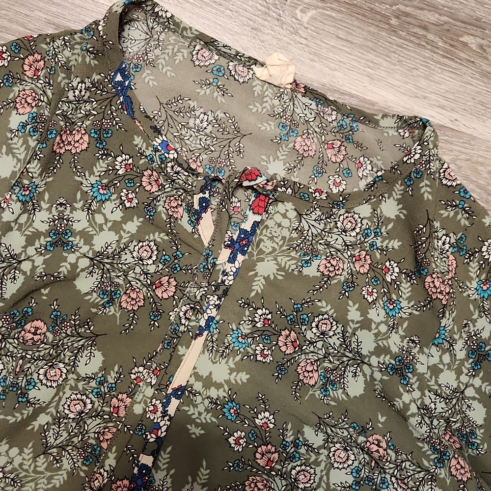 Spade & Heart crepe boho top 2X - Picture 3 of 4